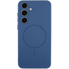 Чехол Silicone Cover Lakshmi Full Camera (AA) with MagFit для Samsung Galaxy S24 - Синий / Navy blue