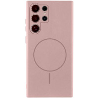 Чехол Silicone Cover Lakshmi Full Camera (AA) with MagFit для Samsung Galaxy S24 Ultra - Розовый / Pink Sand