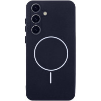Чехол Silicone Cover Lakshmi Full Camera (AA) with MagFit для Samsung Galaxy S24 FE - Темно-синий / Midnight blue