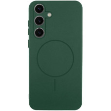 Чохол Silicone Cover Lakshmi Full Camera (AA) with MagFit для Samsung Galaxy S25+ - Зелений / Dark green