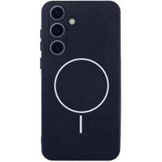 Чохол Silicone Cover Lakshmi Full Camera (AA) with MagFit для Samsung Galaxy S25 - Темно-синій / Midnight blue