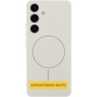 Чехол Silicone Cover Lakshmi Full Camera (AA) with MagFit для Samsung Galaxy S25 Edge - Белый / White