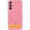 Чехол Silicone Cover Lakshmi Full Camera (AA) with MagFit для Samsung Galaxy S25 Edge - Розовый / Light pink