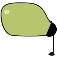 Солнцезащитный козырек для автомобиля (на присоске) (0.58x0.36m) - Green