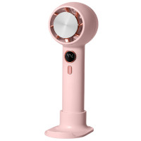 Портативный вентилятор YL007 with Display с подставкой для телефона 2000mAh - Pink