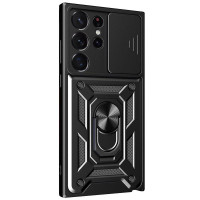Чехол Ummi Camshield Serge Ring для Samsung Galaxy S21 Ultra - Черный