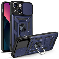 Чехол Ummi Camshield Serge Ring для Apple iPhone 13 (6.1) - Синий