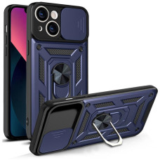 Чехол Ummi Camshield Serge Ring для Apple iPhone 13 (6.1) - Синий