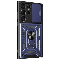 Чохол Ummi Camshield Serge Ring для Samsung Galaxy S22 Ultra - Синій