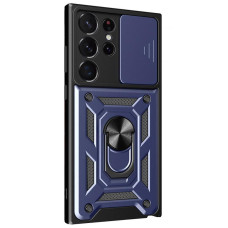Чехол Ummi Camshield Serge Ring для Samsung Galaxy S22 Ultra - Синий