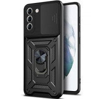 Чехол Ummi Camshield Serge Ring для Samsung Galaxy S22+ - Черный