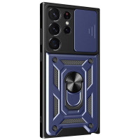 Чехол Ummi Camshield Serge Ring для Samsung Galaxy S23 Ultra - Синий / Navy