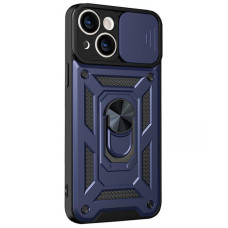 Чехол Ummi Camshield Serge Ring для Apple iPhone 15 (6.1) - Синий / Navy