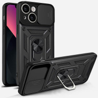 Чехол Ummi Camshield Serge Ring для Apple iPhone 15 (6.1) - Черный / Black