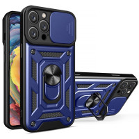 Чохол Ummi Camshield Serge Ring для Apple iPhone 15 Pro (6.1) - Синій / Navy