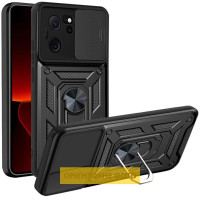 Чехол Ummi Camshield Serge Ring для Xiaomi Redmi 13C / Poco C65 - Черный / Black
