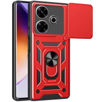 Чохол Ummi Camshield Serge Ring для Xiaomi Redmi 13 4G / Poco M6 4G - Червоний