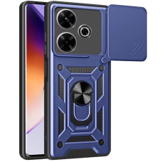 Чехол Ummi Camshield Serge Ring для Xiaomi Redmi 13 4G / Poco M6 4G - Синий / Navy