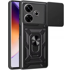 Чохол Ummi Camshield Serge Ring для Xiaomi Redmi 13 4G / Poco M6 4G - Чорний / Black