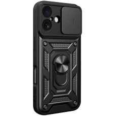Чехол Ummi Camshield Serge Ring для Apple iPhone 17 (6.3) - Черный / Black