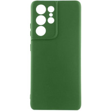 Чехол Silicone Cover Ummi Lakshmi Full Camera (AA) для Samsung Galaxy S22 Ultra - Зеленый / Dark green