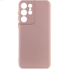 Чехол Silicone Cover Ummi Lakshmi Full Camera (AA) для Samsung Galaxy S22 Ultra - Розовый / Pink Sand