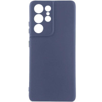 Чехол Silicone Cover Ummi Lakshmi Full Camera (AA) для Samsung Galaxy S22 Ultra - Синий / Midnight Blue