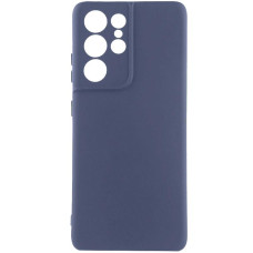 Чехол Silicone Cover Ummi Lakshmi Full Camera (AA) для Samsung Galaxy S22 Ultra - Синий / Midnight Blue