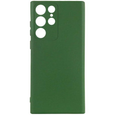 Чехол Silicone Cover Ummi Lakshmi Full Camera (AA) для Samsung Galaxy S23 Ultra - Зеленый / Dark green