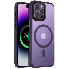 Чохол Ummi Colorful with MagSafe для Apple iPhone 12 Pro / 12 (6.1) - Темно-фіолетовий / Dark Purple