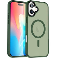 Чохол Ummi Colorful with MagSafe для Apple iPhone 16 (6.1) - Зелений / Dark Green
