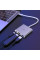 Перехідник HUB Hoco HB14 Type-C to USB3.0+HDMI+PD - Сталевий - фото