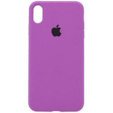 Чехол Silicone Case Full Protective (AA) для Apple iPhone X / XS (5.8) - Фиолетовый / Grape