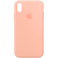 Чохол Silicone Case Full Protective (AA) для Apple iPhone X (5.8) / XS (5.8) - Помаранчевий / Grapefruit