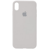 Чехол Silicone Case Full Protective (AA) для Apple iPhone XS Max (6.5) - Серый / Stone