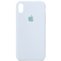 Чехол Silicone Case Full Protective (AA) для Apple iPhone XS Max (6.5) - Голубой / Cloud Blue