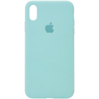 Чехол Silicone Case Full Protective (AA) для Apple iPhone XS Max (6.5) - Бирюзовый / Swimming pool