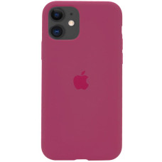 Чехол Silicone Case Full Protective (AA) для Apple iPhone 11 (6.1) - Красный / Rose Red