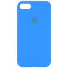 Чохол Silicone Case Full Protective (AA) для Apple iPhone SE (2020) - Блакитний / Blue