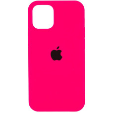 Чохол Silicone Case Full Protective (AA) для Apple iPhone 12 Pro / 12 (6.1) - Рожевий / Barbie pink