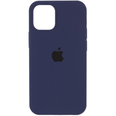 Чохол Silicone Case Full Protective (AA) для Apple iPhone 12 Pro / 12 (6.1) - Темно-синій / Midnight blue