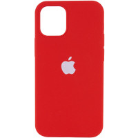 Чехол Silicone Case Full Protective (AA) для Apple iPhone 12 Pro Max (6.7) - Красный / Dark Red