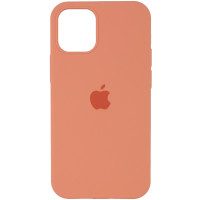 Чехол Silicone Case Full Protective (AA) для Apple iPhone 12 Pro Max (6.7) - Розовый / Flamingo