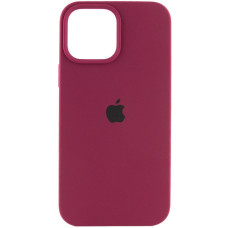 Чехол Silicone Case Full Protective (AA) для Apple iPhone 15 Pro (6.1) - Бордовый / Maroon
