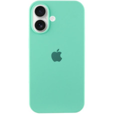 Чехол Silicone Case Full Protective (AA) для Apple iPhone 16 (6.1) - Бирюзовый / Marine Green