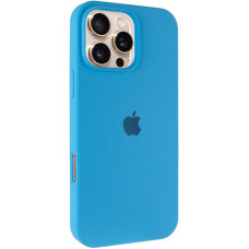 Чехол Silicone Case Full Protective (AA) для Apple iPhone 16 Pro (6.3) - Голубой / Blue