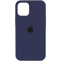 Чехол Silicone Case Full Protective (AA) для Apple iPhone 17 Pro (6.3) - Темно-синий / Midnight blue