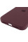 Чохол Silicone Case Full Protective (AA) для Apple iPhone 17 Pro Max (6.9) - Бордовий / Plum - фото