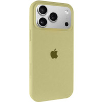 Чехол Silicone Case Full Protective (AA) для Apple iPhone 17 Pro Max (6.9) - Желтый / Mellow Yellow