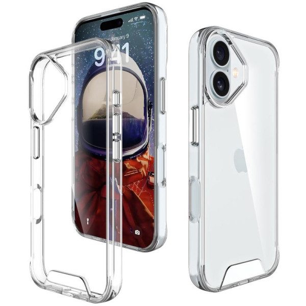 Чехол TPU Space Case transparent для Apple iPhone 17 (6.3) - Прозрачный | inMobi Чехол TPU Space Case transparent для Apple iPhone 17 (6.3) - Прозрачный - фото